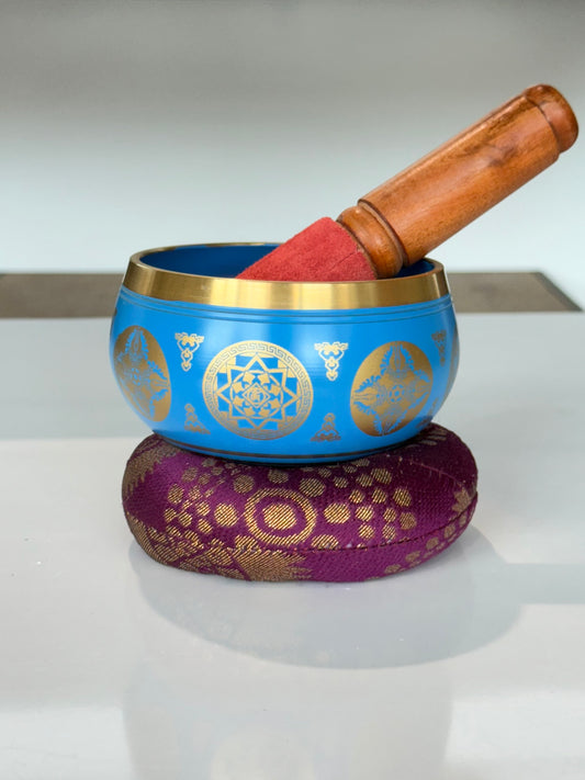 Blue Sining Bowl Brass