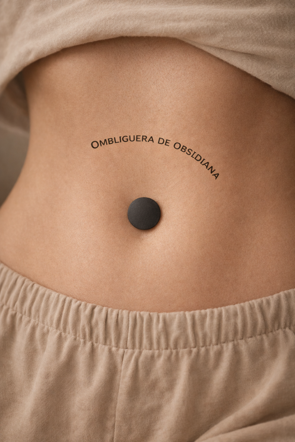 Black Obsidian Navel Stone | Ombliguera de Obsidiana Negra