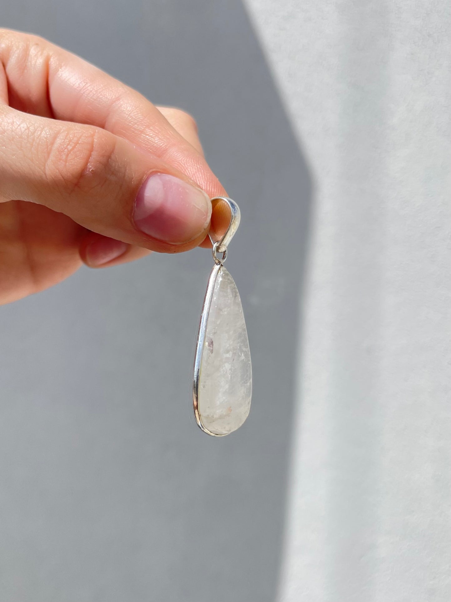 Clear Quartz Drop Pendant