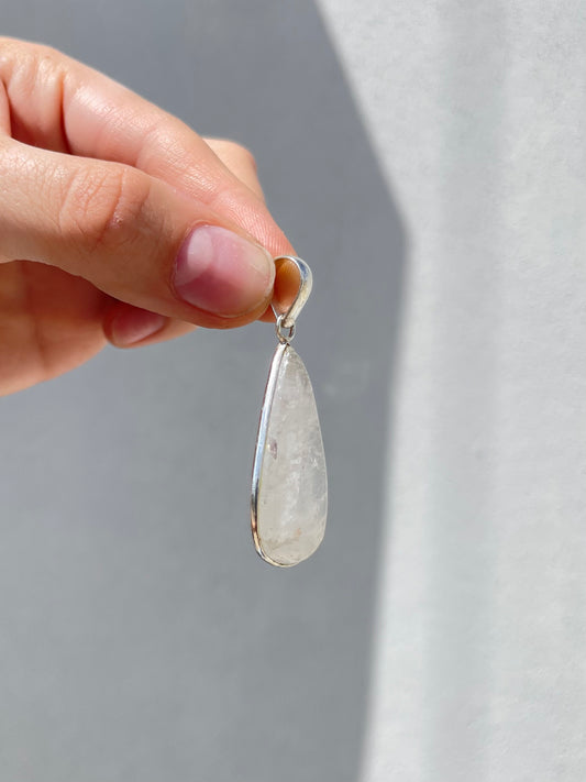Clear Quartz Drop Pendant