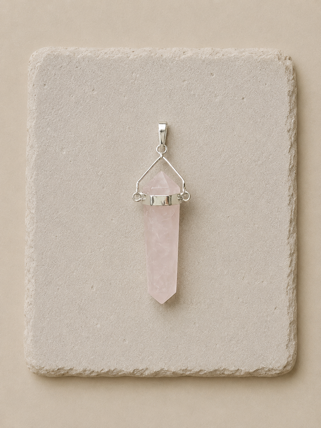 Rose Quartz Pendant | Pendant de Cuarzo Rosa