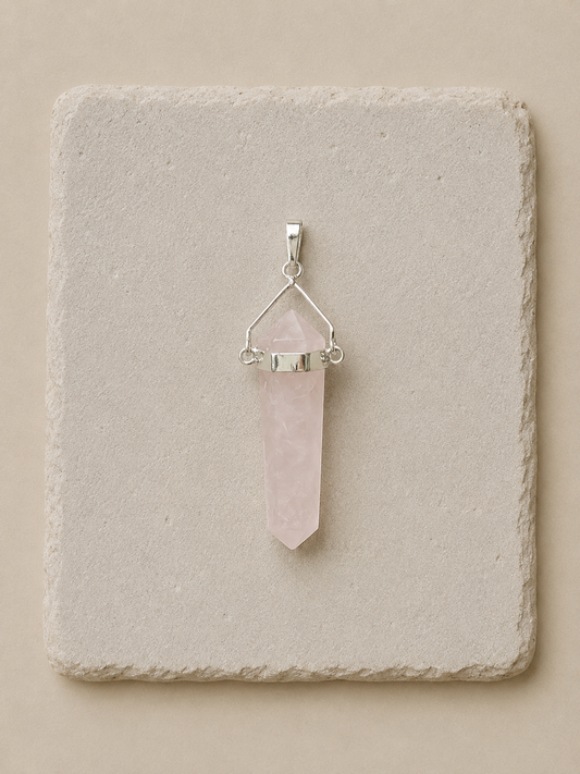 Rose Quartz Pendant | Pendant de Cuarzo Rosa