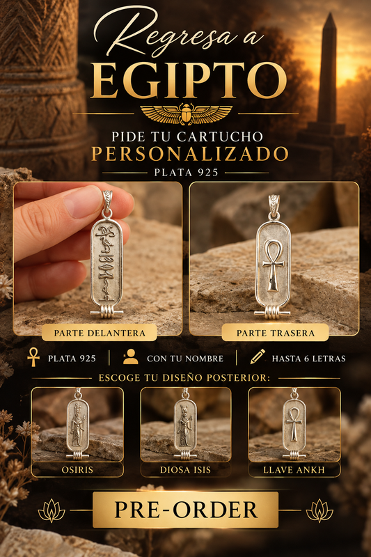 PRE-ORDER: Custom Egyptian Cartouche Pendant – Sterling Silver .925 | Handcrafted in Egypt | Personalized