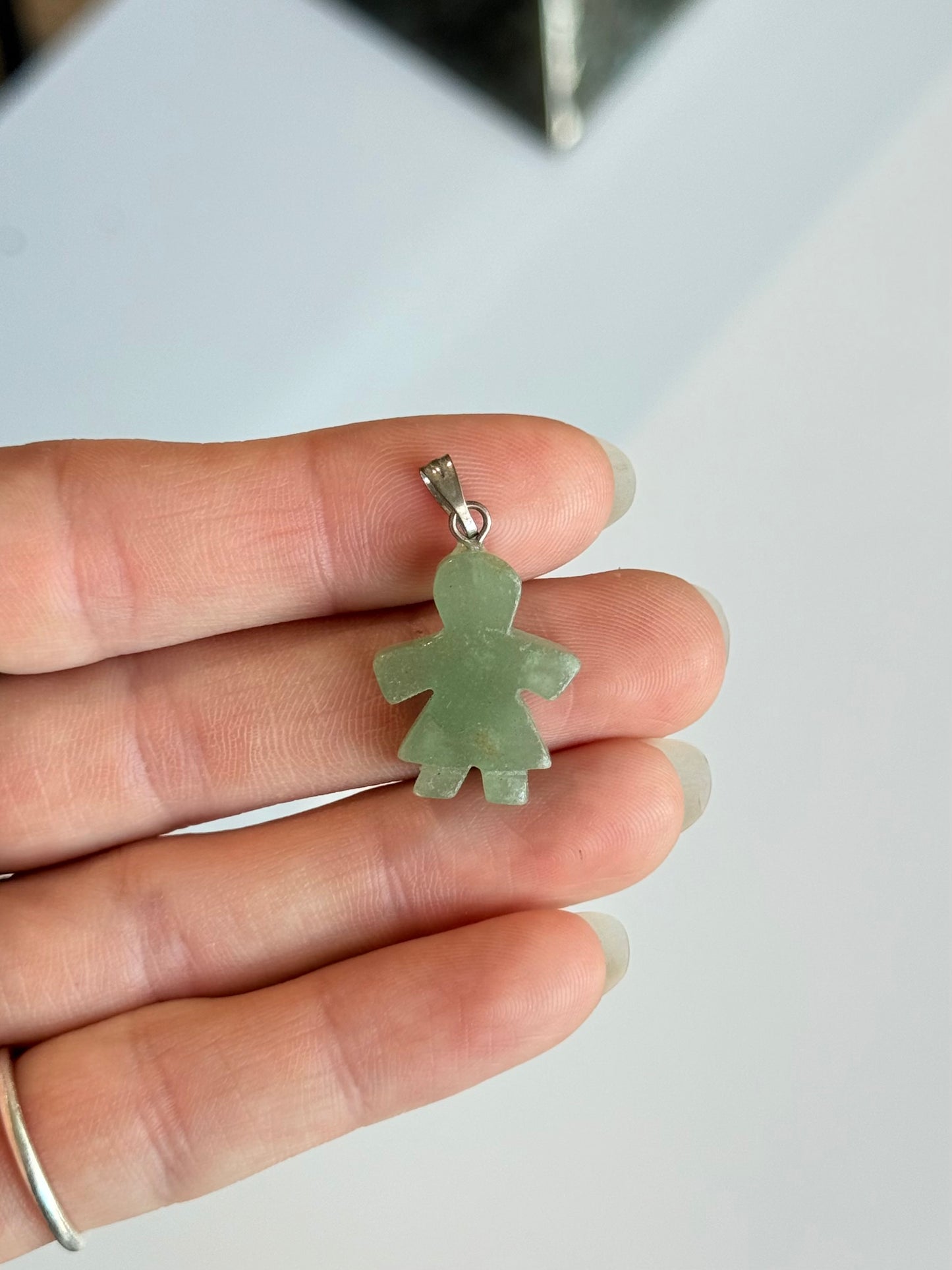 Green Stone Girl Pendant