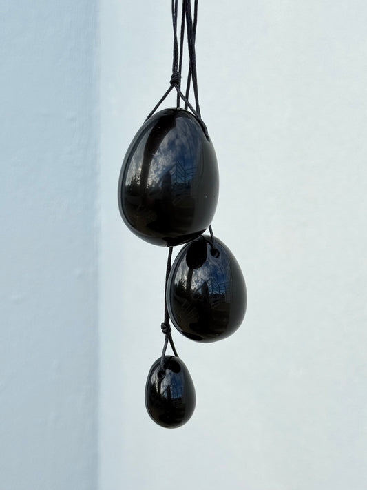 Black Obsidian Yoni Egg
