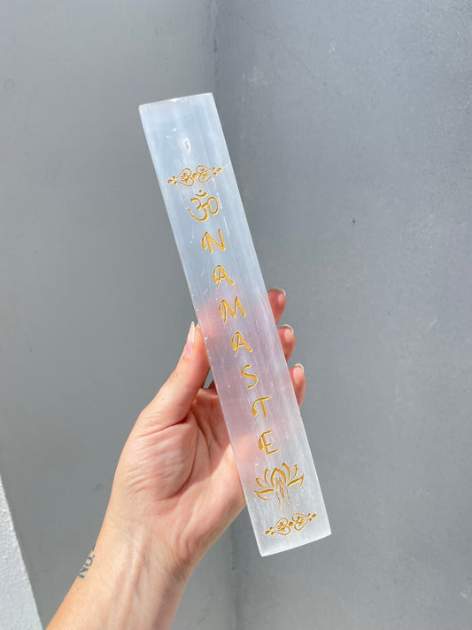 Selenite Incense Stand