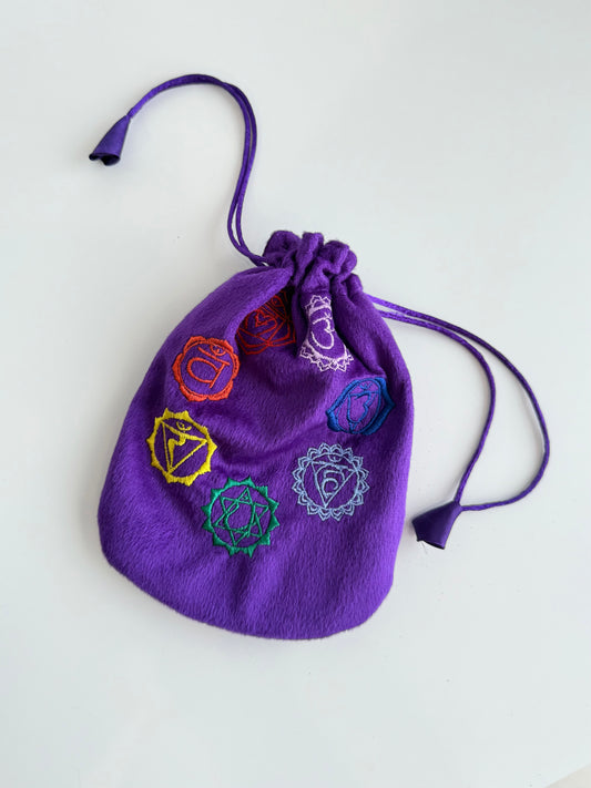 Chakra Purple Pouch