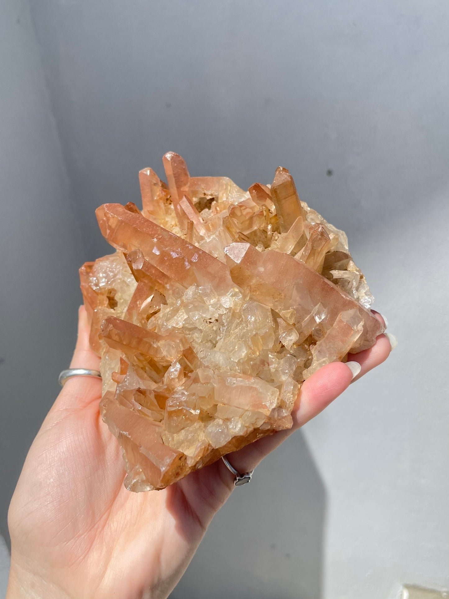 Tangerine Quartz Cluster