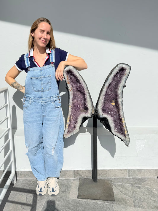 Brazilian Amethyst Wings with Base | Alas de Amatista de Brasil con Base