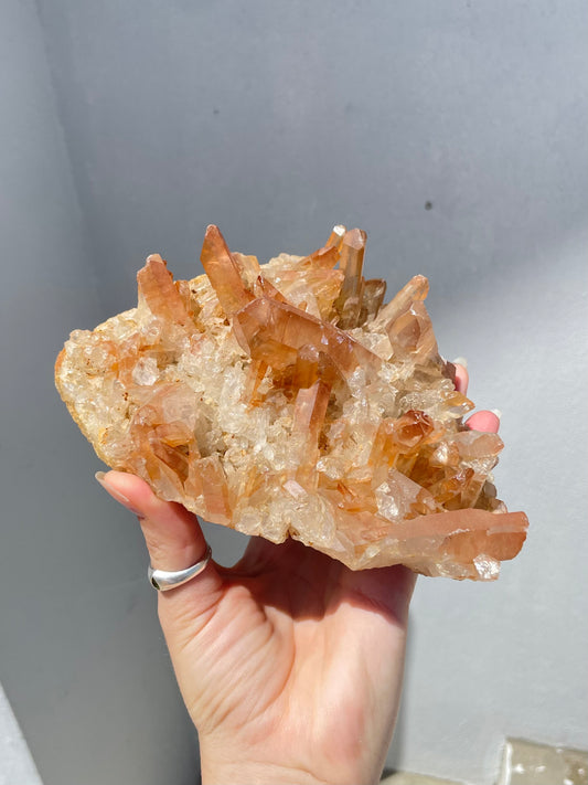 Tangerine Quartz Cluster