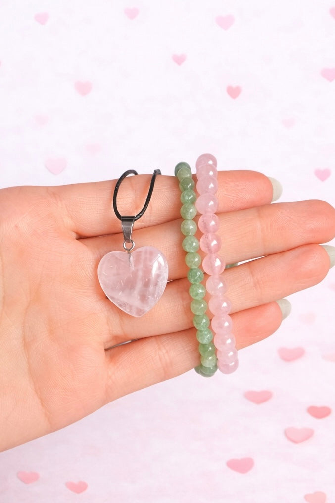 Open Heart Crystal Set
