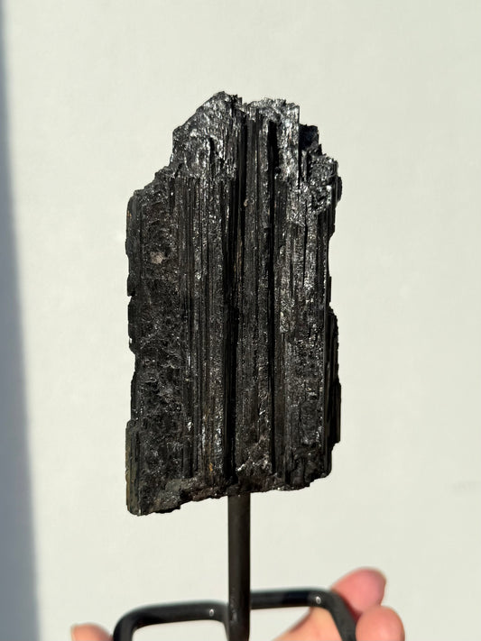 Black Tourmaline On Stand ( Brazil )