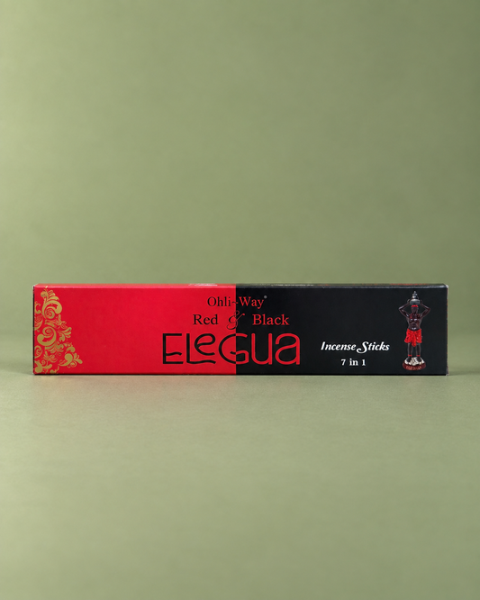 Ohli-Way Elegua Red &amp; Black 7-in-1 Incense / Incienso Ohli-Way Eleguá Rojo y Negro 7-en-1