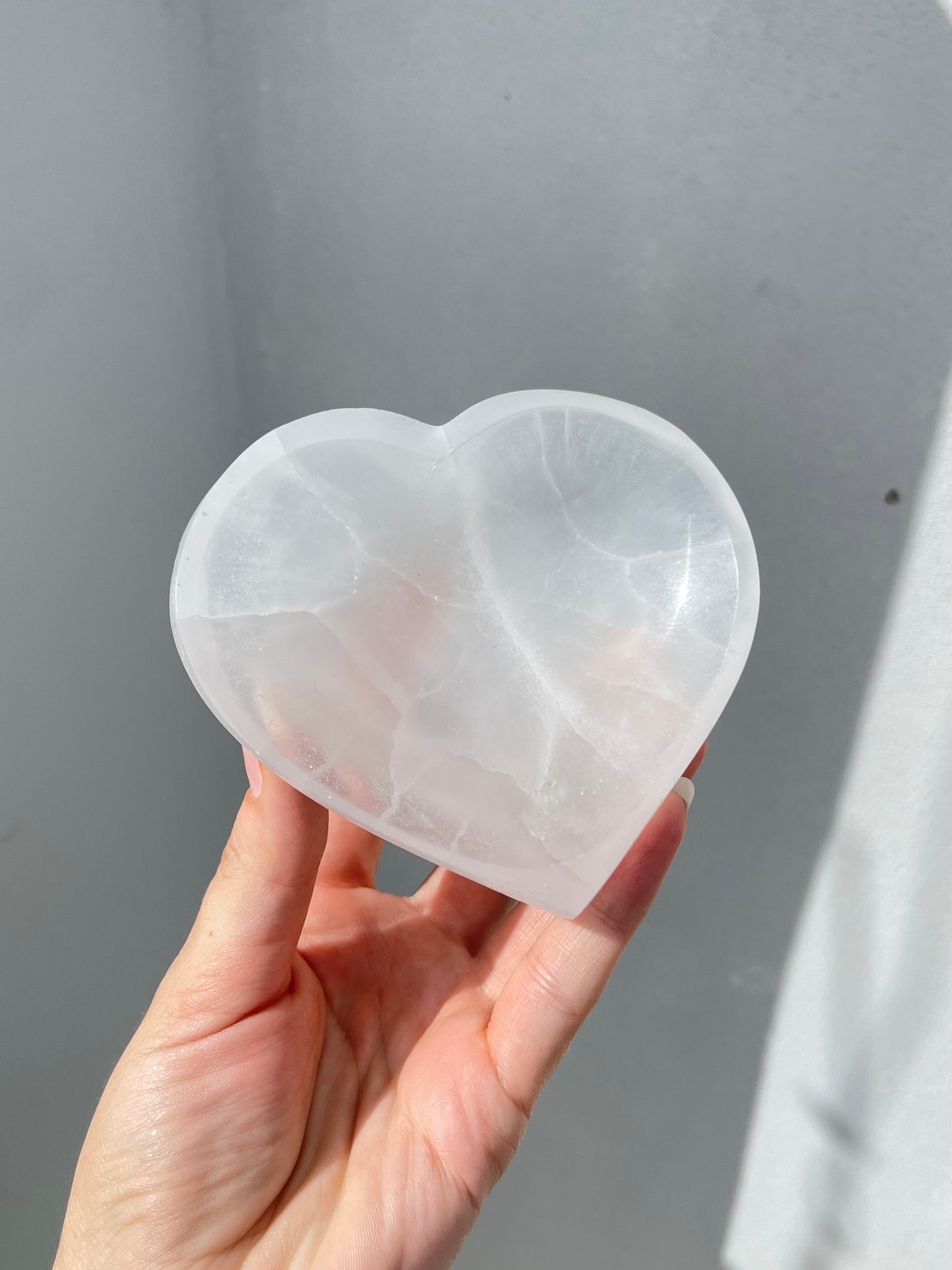 Selenite Heart Bowl
