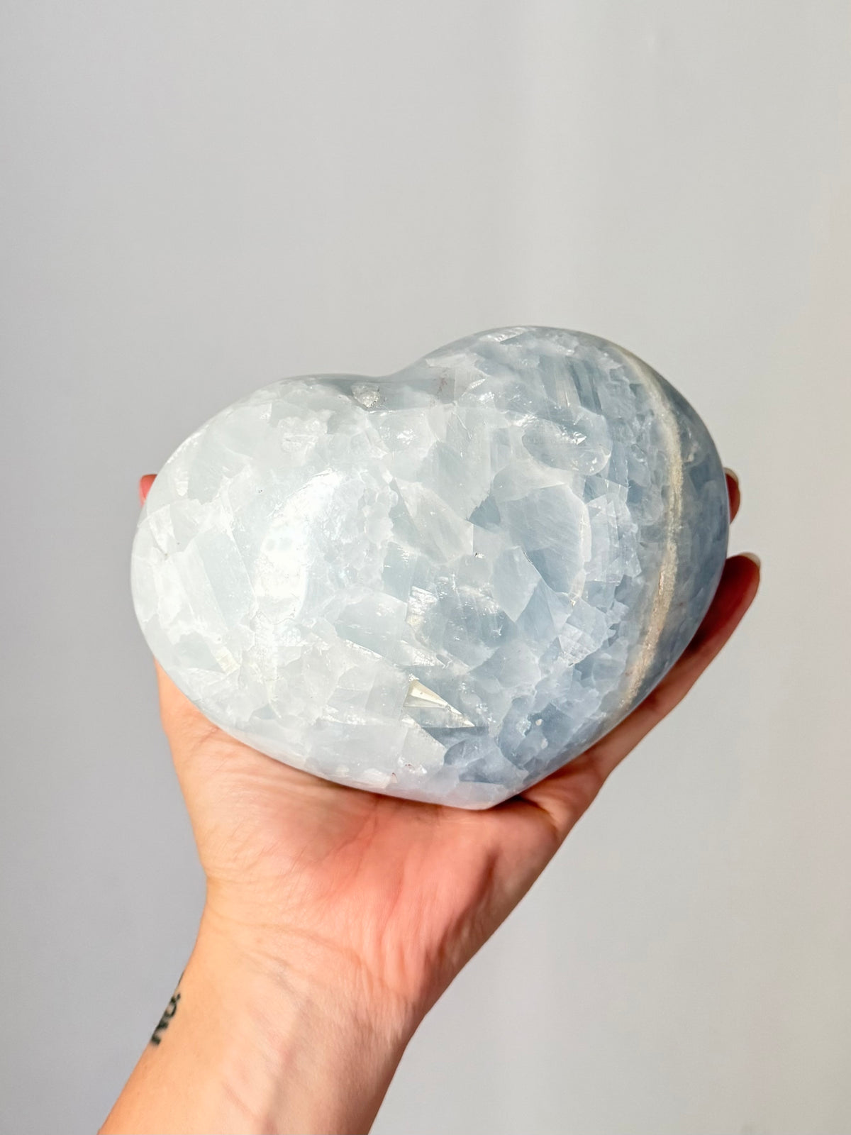 Blue Calcite Heart / Corazón de Calcita Azul