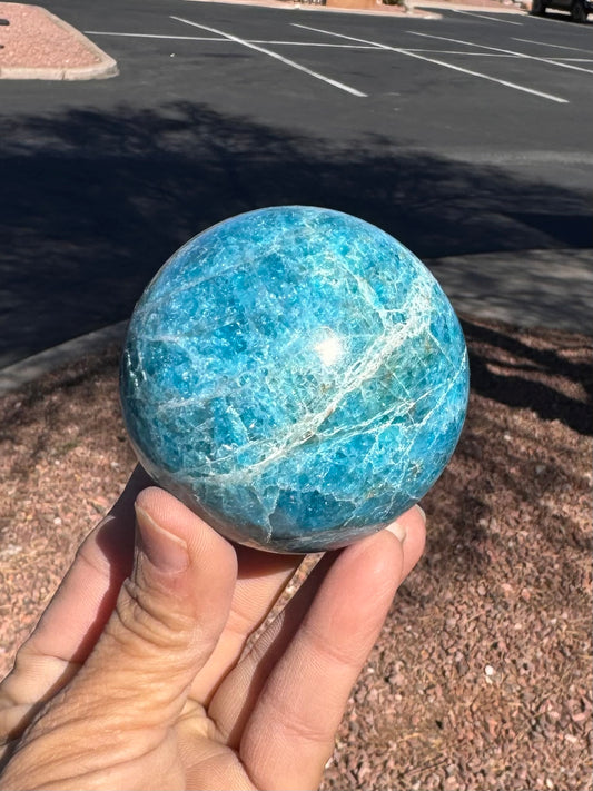 Blue Apatite sphere