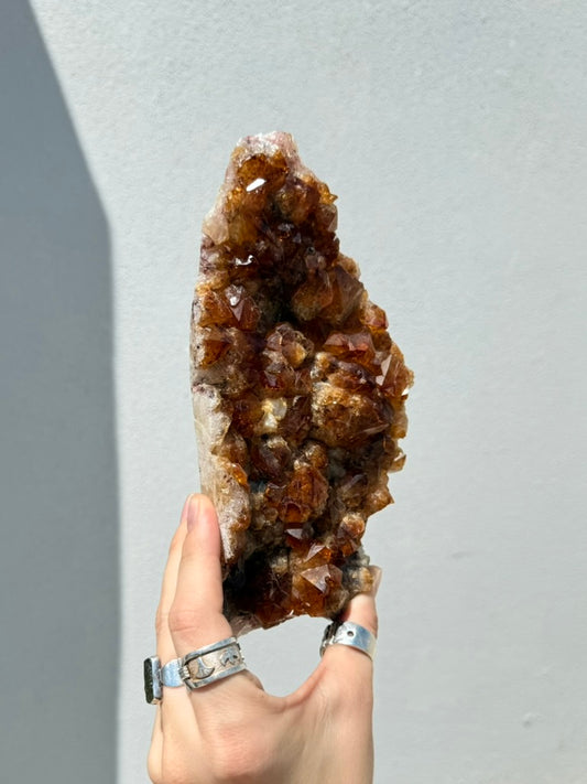 Heart Treated Citrine Cluster