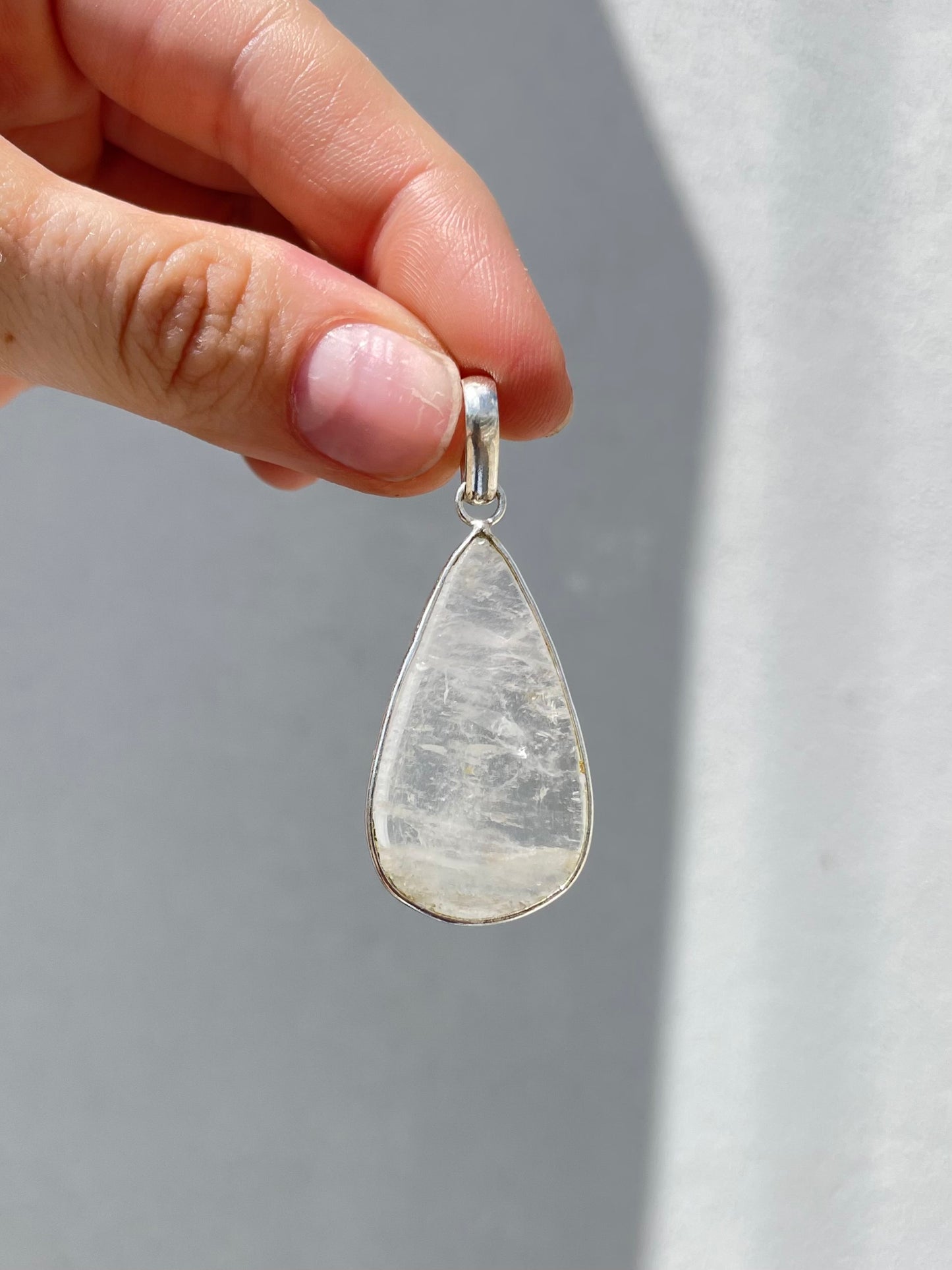 Clear Quartz Drop Pendant