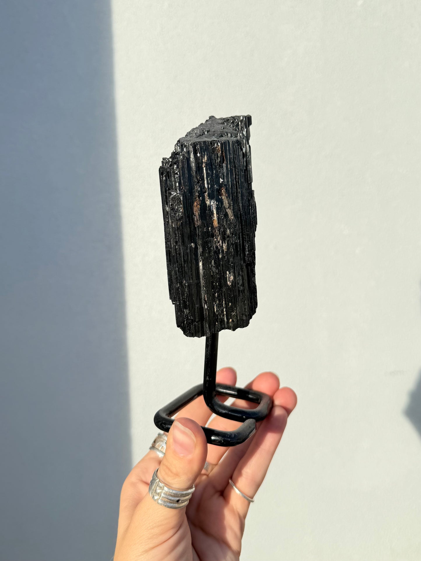 Black Tourmaline On Stand ( Brazil )