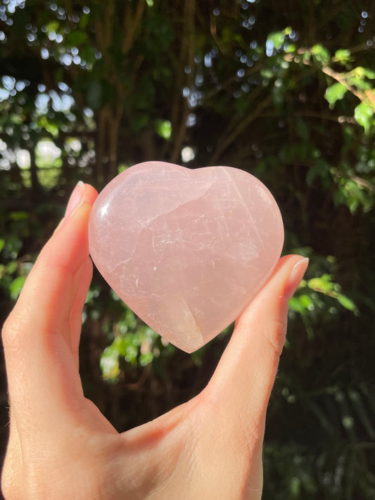 Rose Quartz Heart (c)