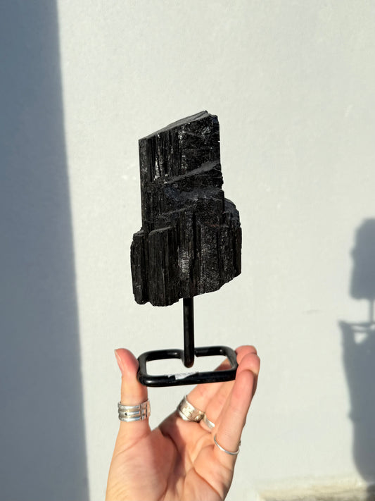 LBlack Tourmaline On Stand ( Brazil )
