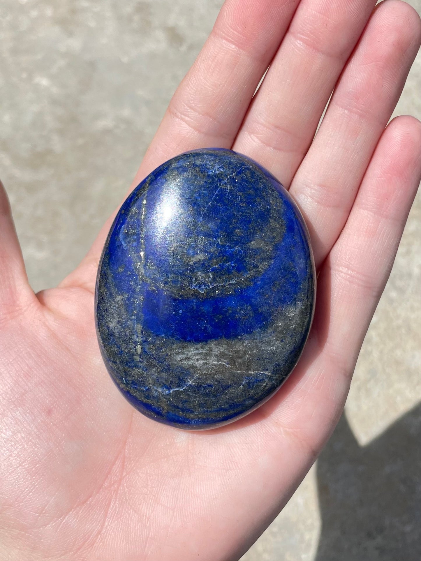 Lapis Lazuli Palm Stone