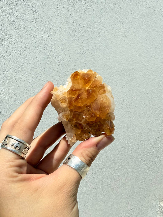 Heart Treated Citrine Cluster