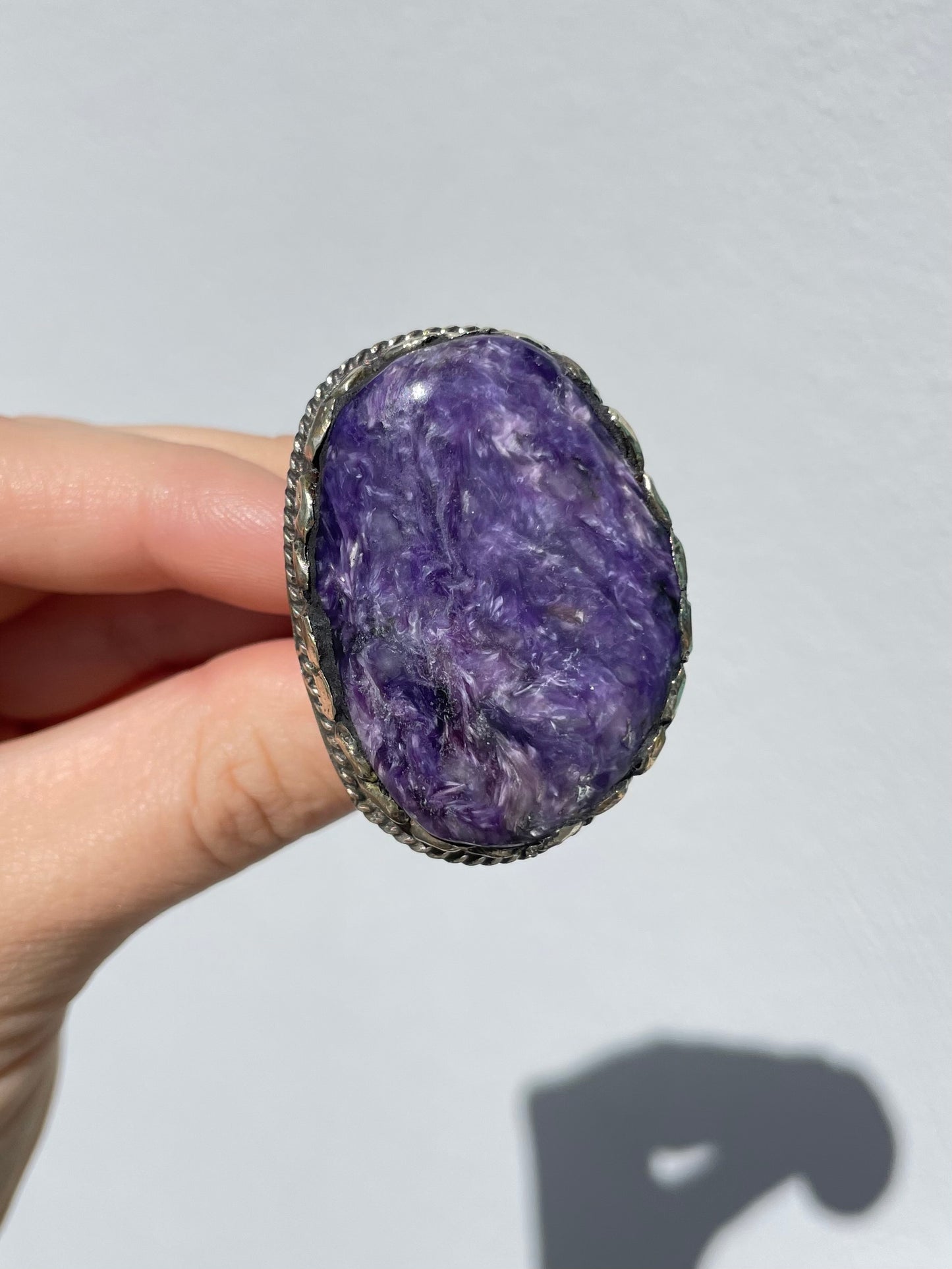 Charoite Ring ( Adjustable )