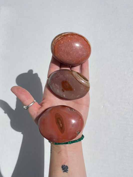 Polychrome Jasper Palm Stone