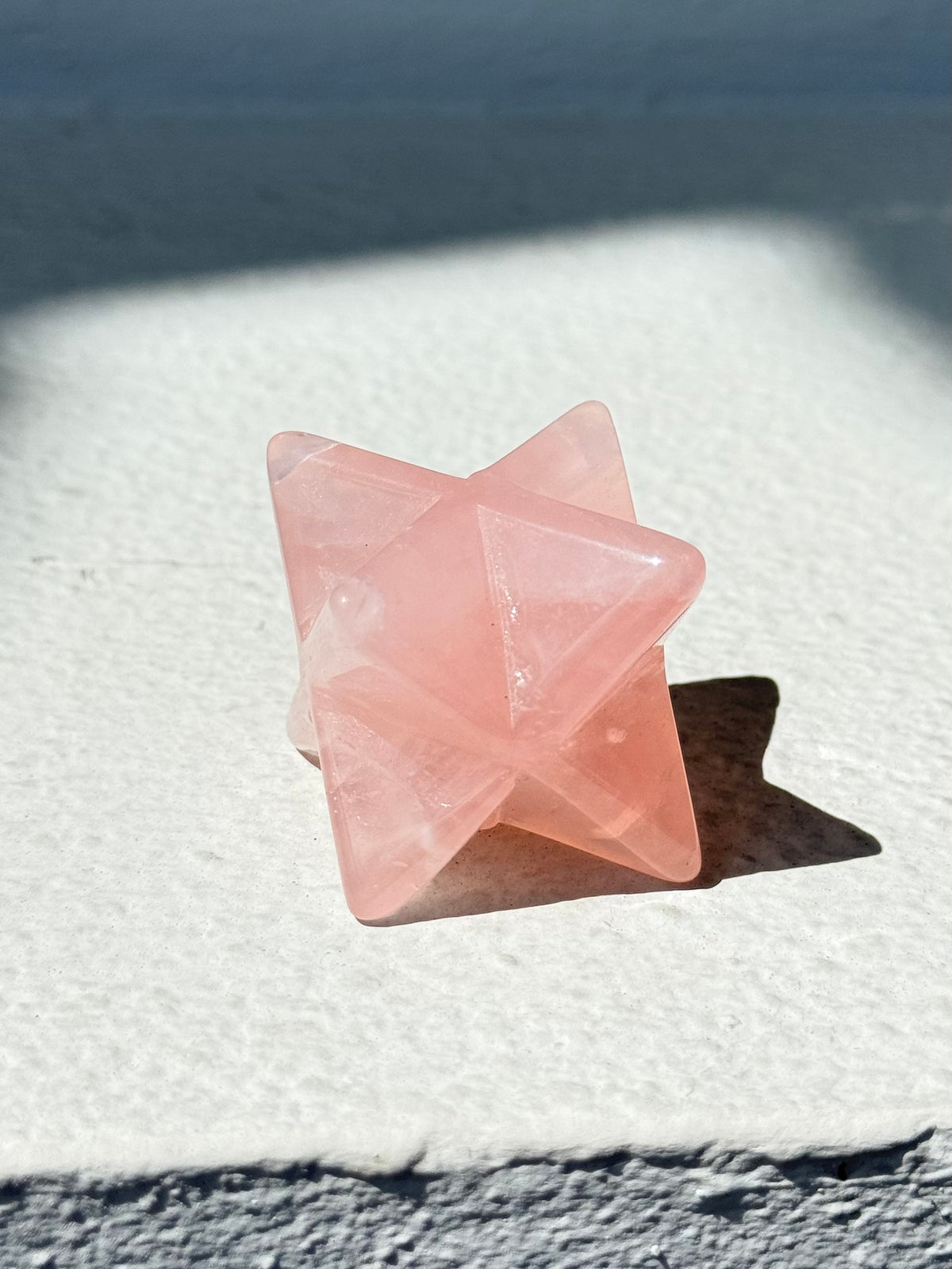 Rose Quartz Merkaba | Merkaba de Cuarzo Rosa