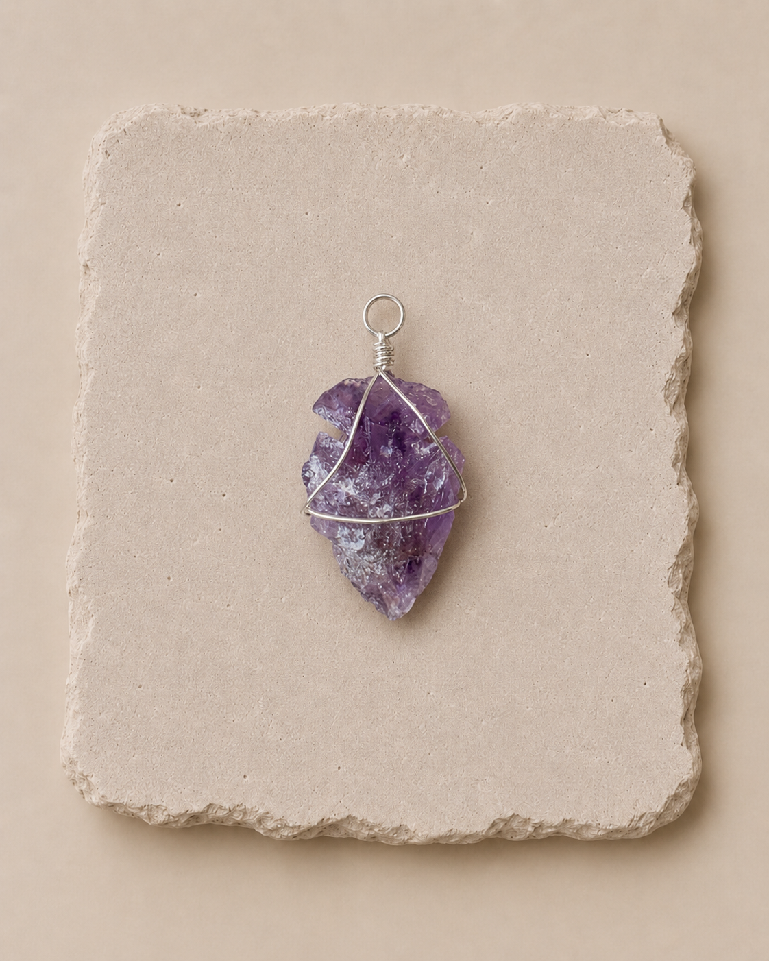 Amethyst Arrowhead Pendant | Pendant Punta de Flecha de Amatista