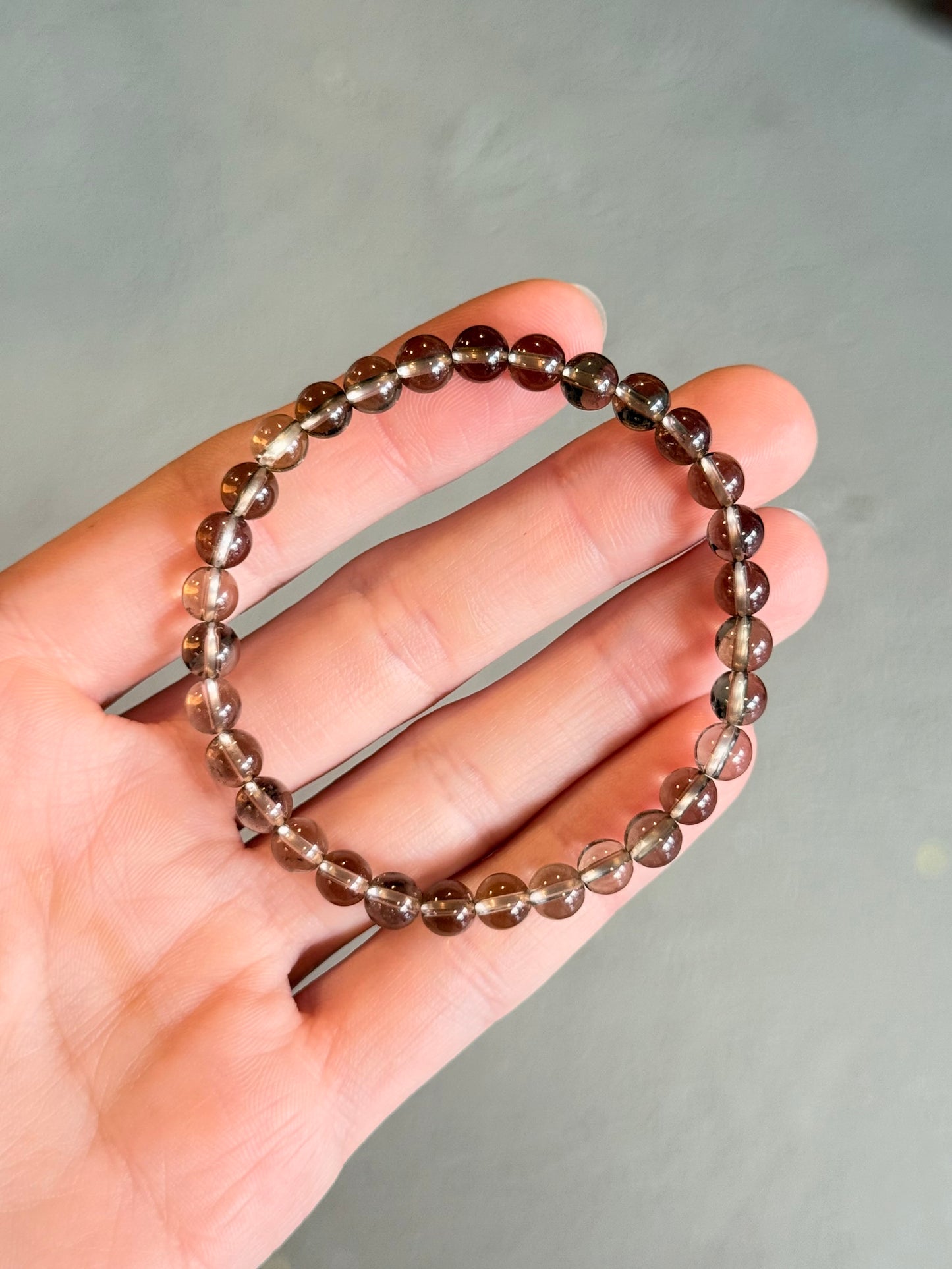 Smoky Quartz Bracelet 6mm