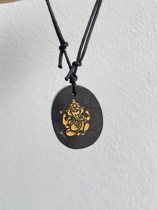 Shungite ( Ganesha ) Necklace