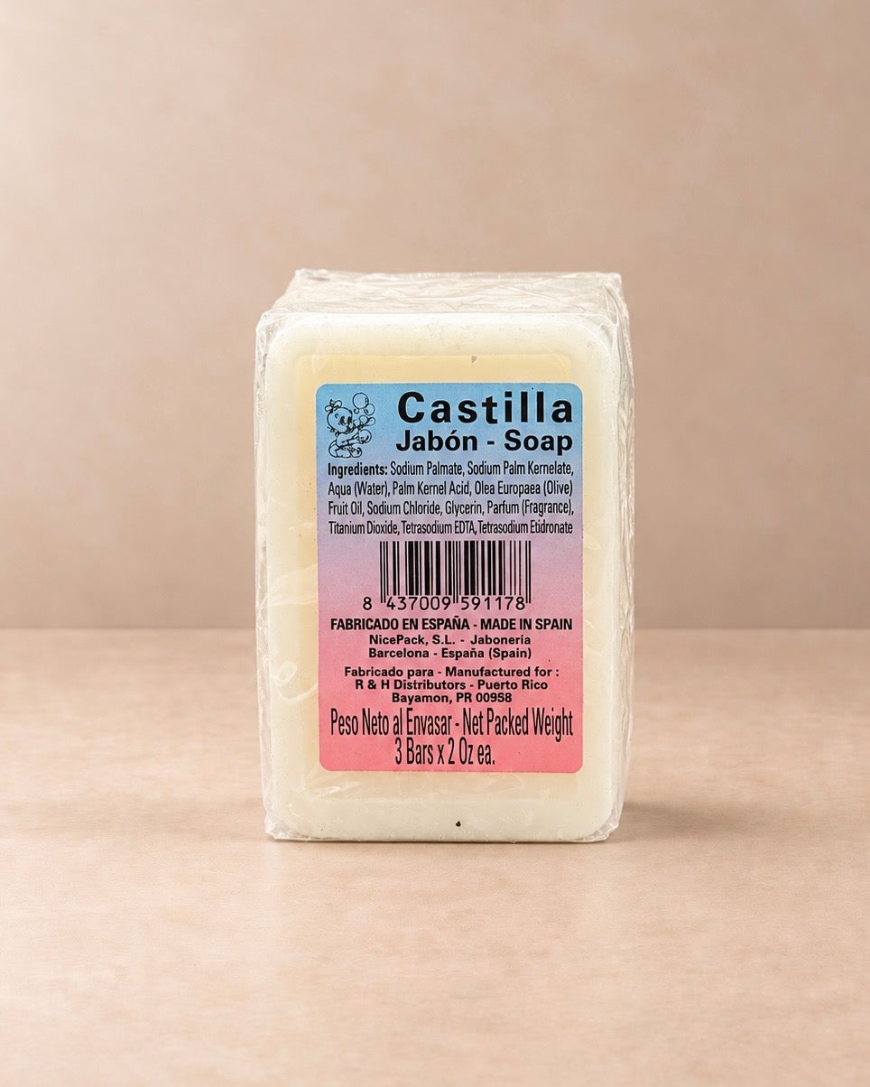 Castile Soap (3 Bars x 2 oz) / Jabón de Castilla (3 Barras de 2 oz)