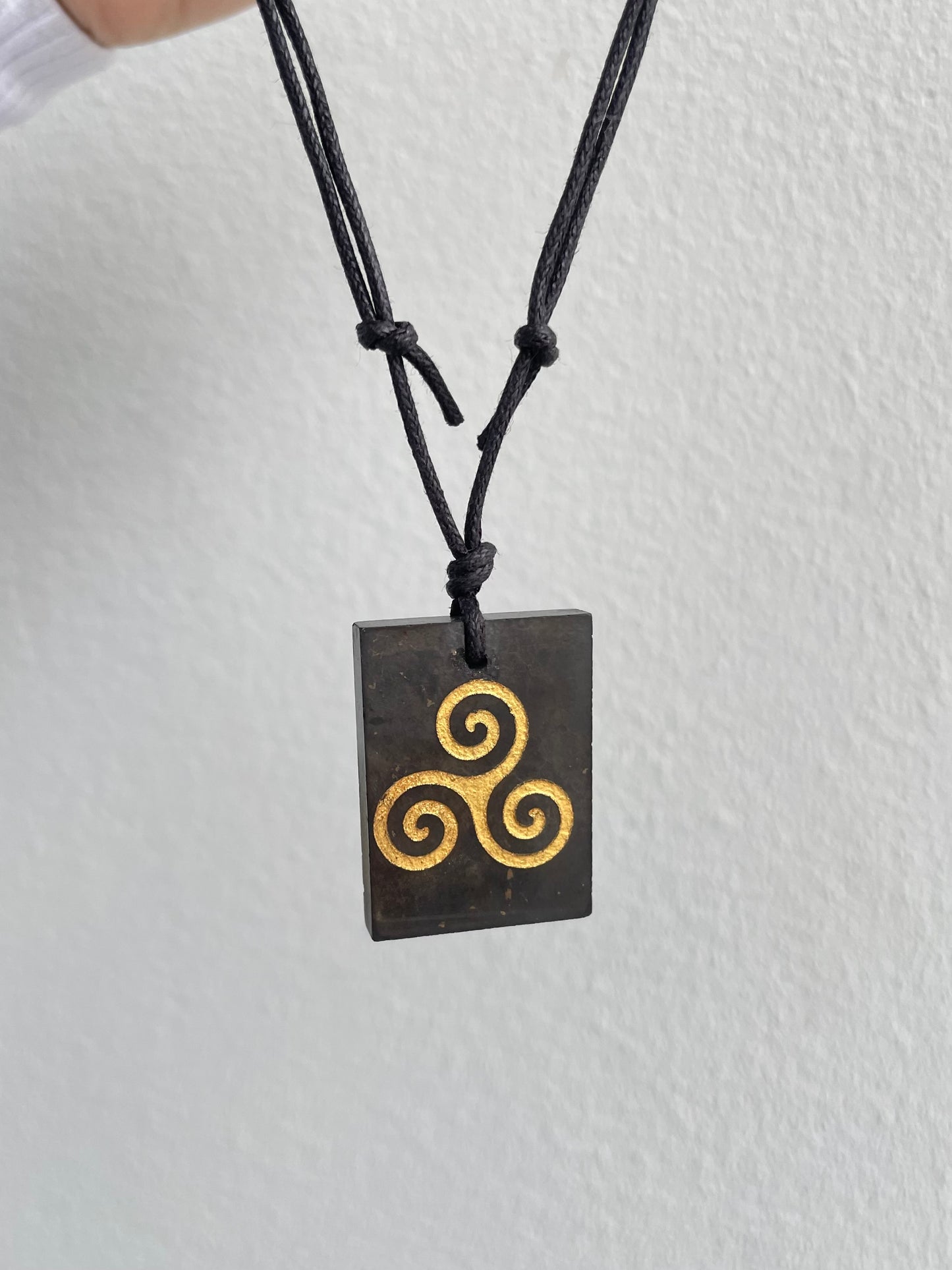 Shungite ( Triskelion ) Necklace