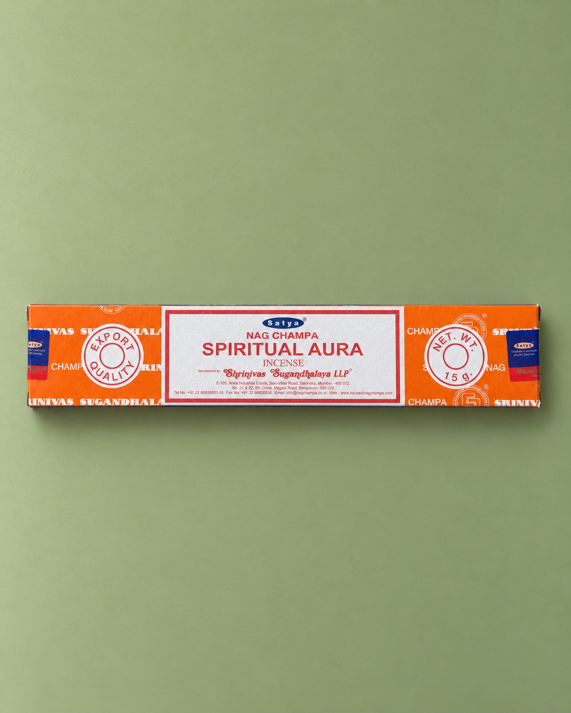 Satya Spiritual Aura Incense / Incienso Satya Spiritual Aura