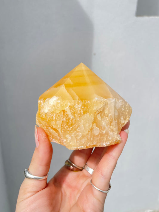 Yellow Calcite Point
