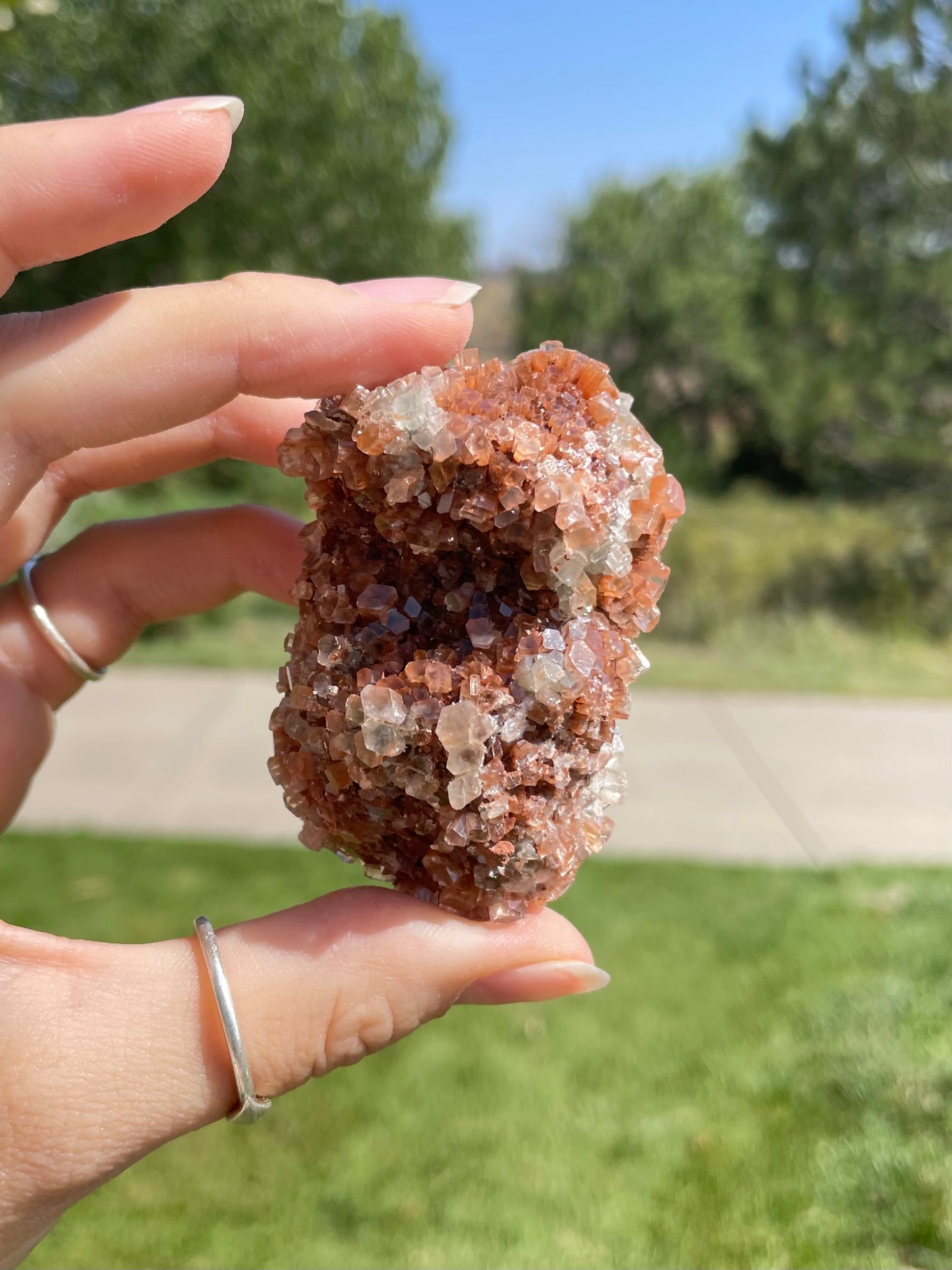 Green & Orange Aragonite ( K )