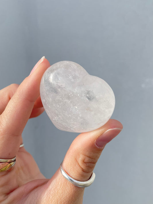 Clear Quartz Heart