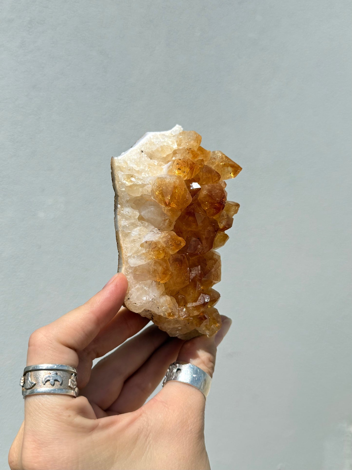Heart Treated Citrine Cluster