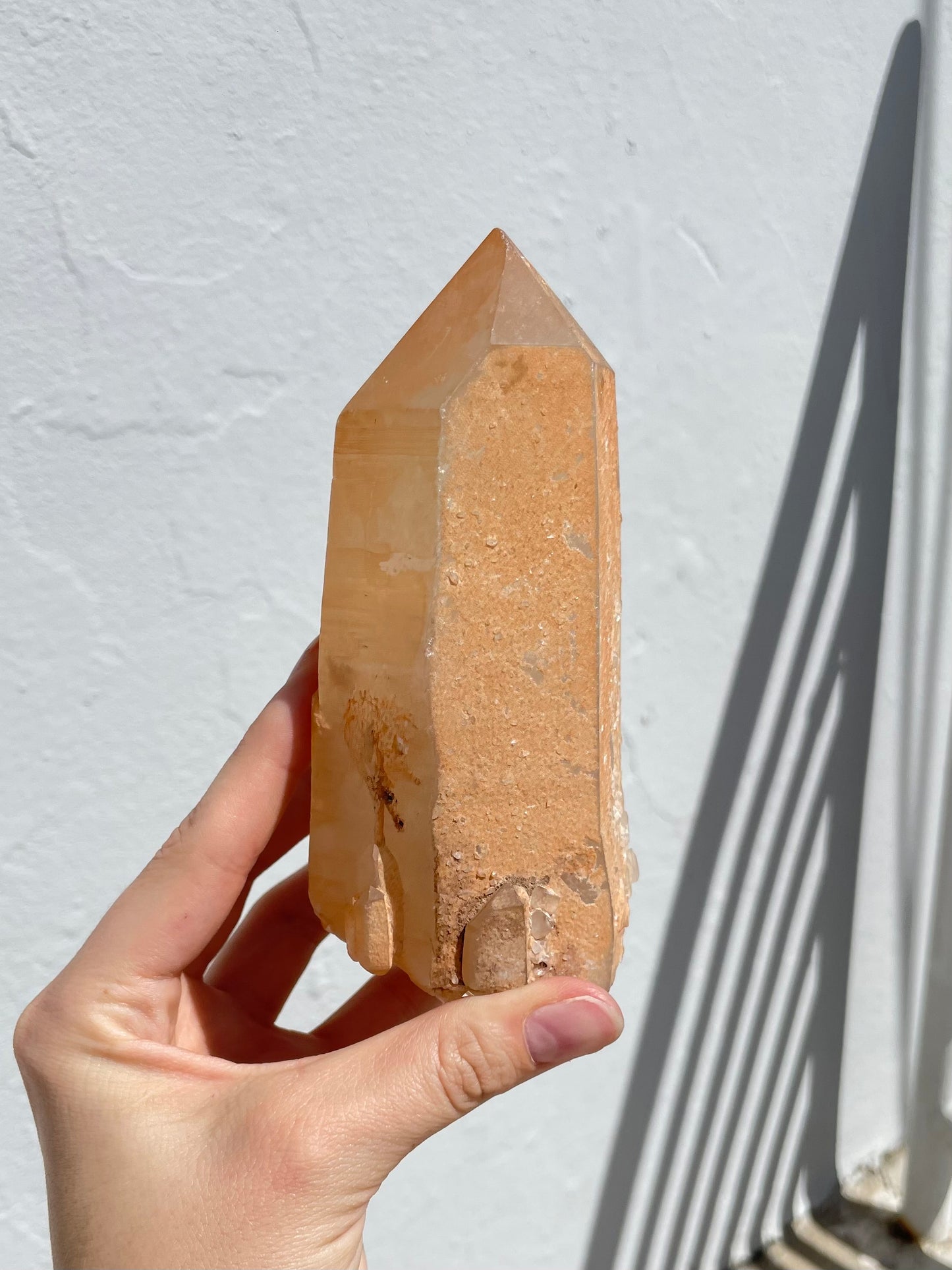 Tangerine Lemurian Quartz