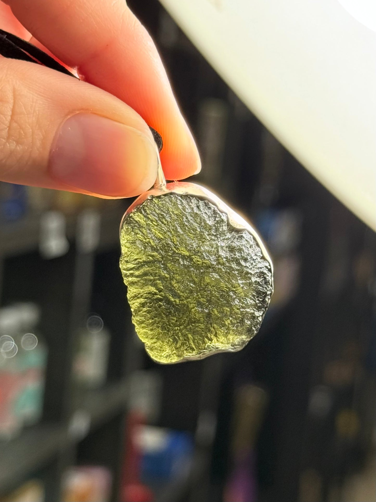 Colgante de Moldavita en Plata .925 / Moldavite Pendant in Sterling Silver .925