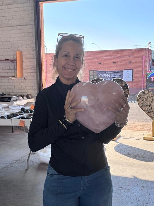 Rose Quartz Heart