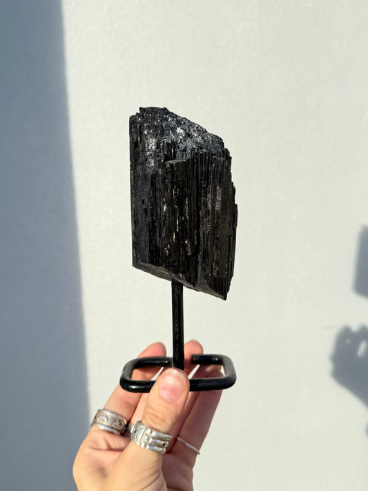 Black Tourmaline On Stand ( Brazil )