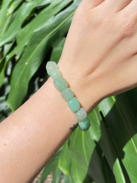 Green Aventurine Freeform Bracelet