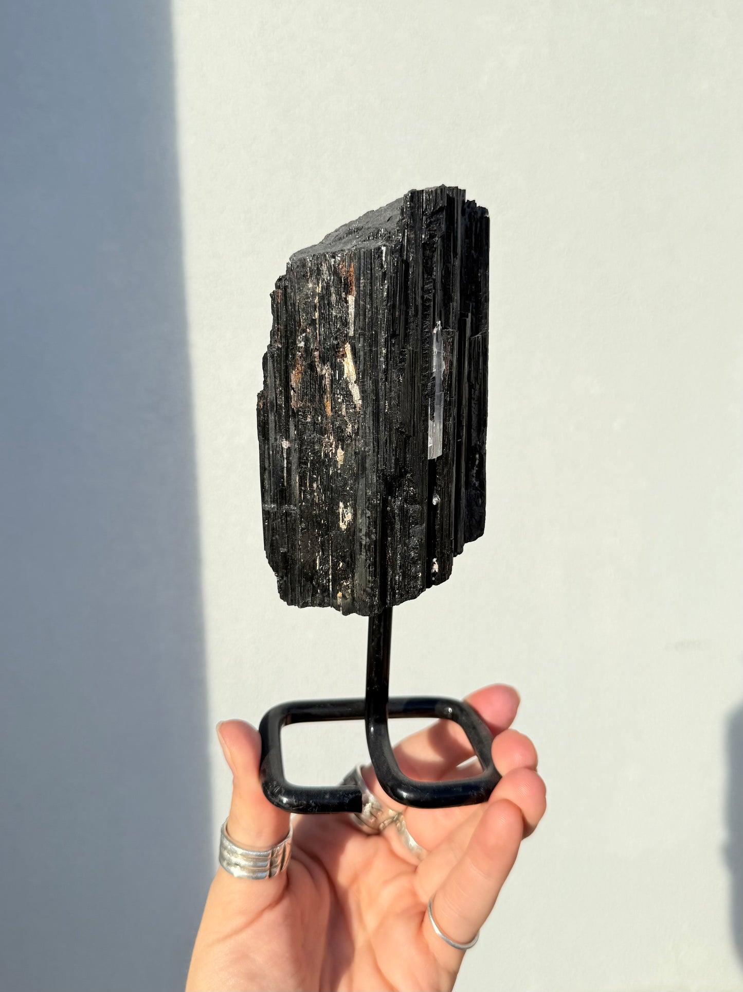 Black Tourmaline On Stand ( Brazil )