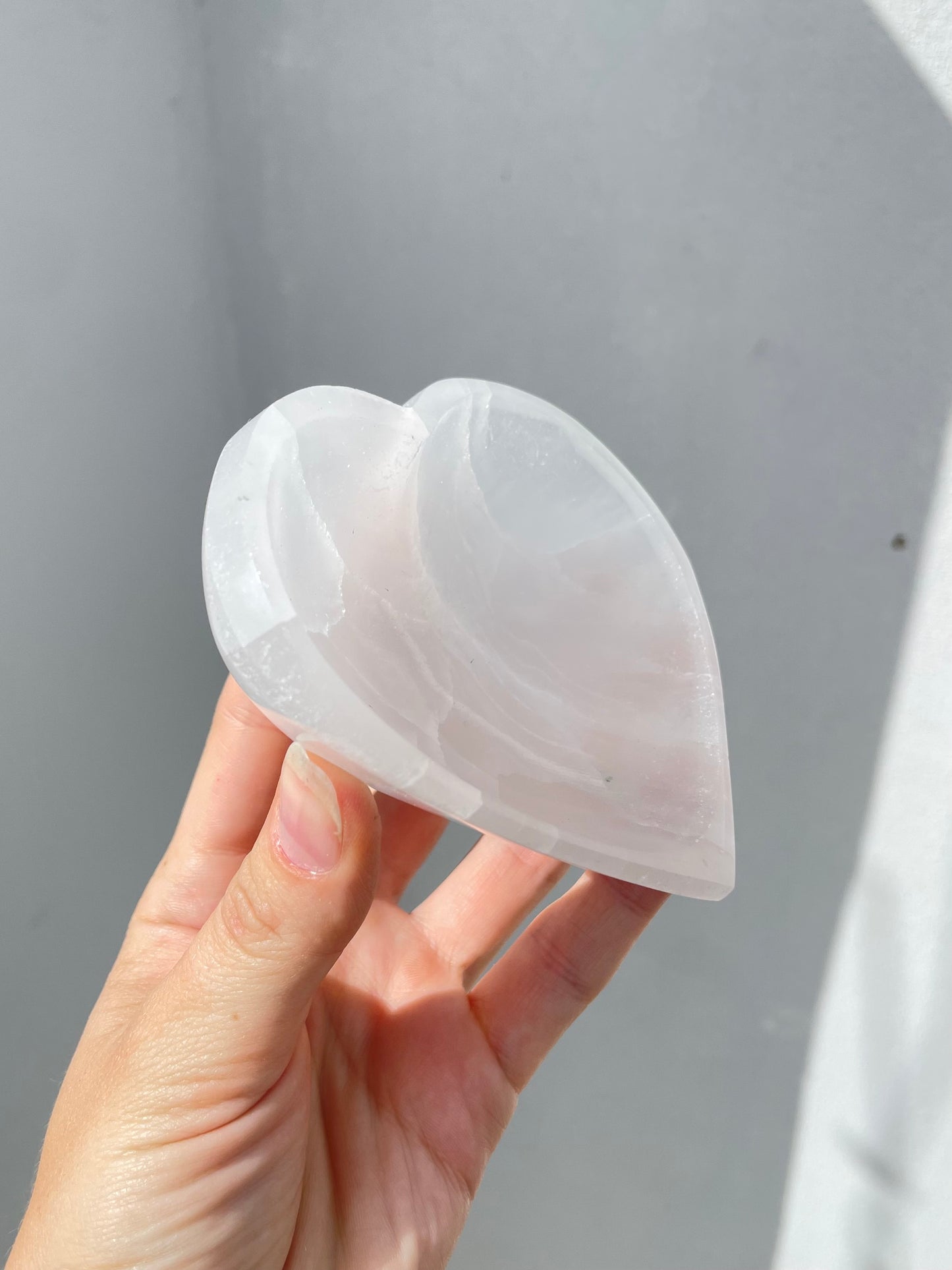 Selenite Heart Bowl