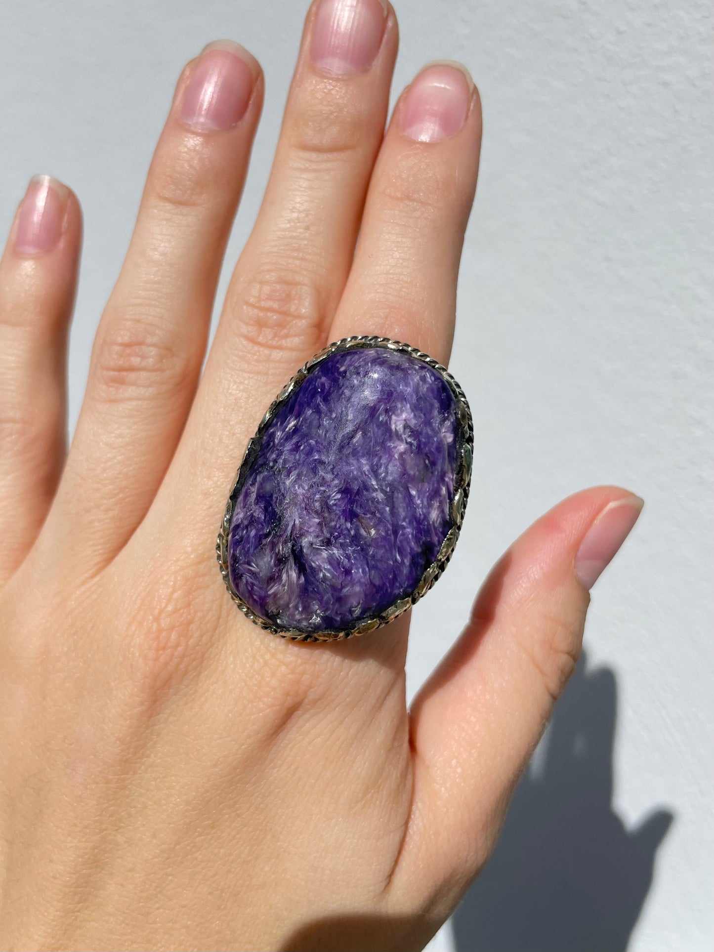 Charoite Ring ( Adjustable )