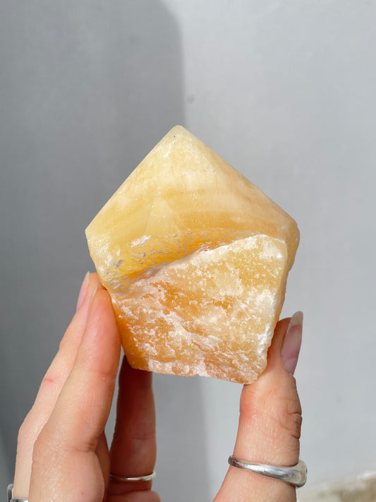 Yellow Calcite Point