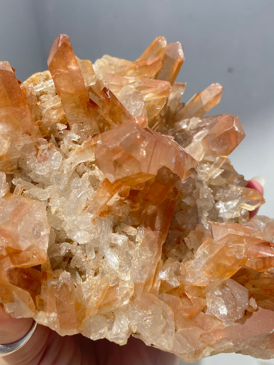 Tangerine Quartz Cluster